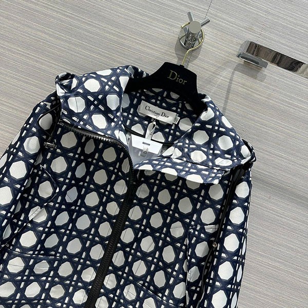 Dior jacquard hooded jacket replica deo41612
