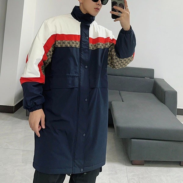 Not available in Japan [Gucci Replica] Matte Fabric Coat, Multicolor guv80258