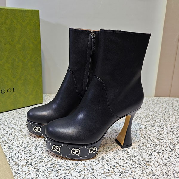 Gucci Platform and GG Stud Boots Replica guu95982