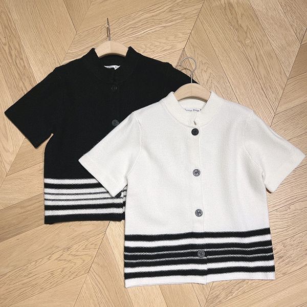 Perfect gift? Dior knit T-shirt copy black & white dez06207 Perfect gift? Dior knit T-shirt copy black & white dez06207