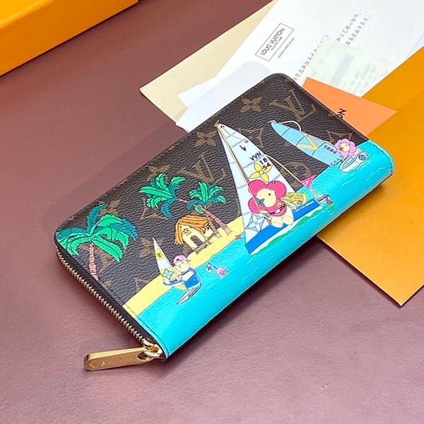 A nice Louis Vuitton Zippy Wallet replica long wallet M82614