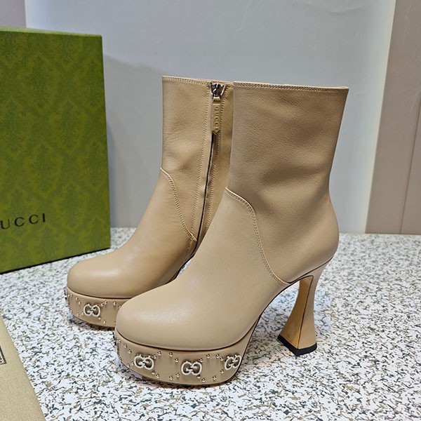 Gucci Replica Platform Boots with GG Studs guq14449