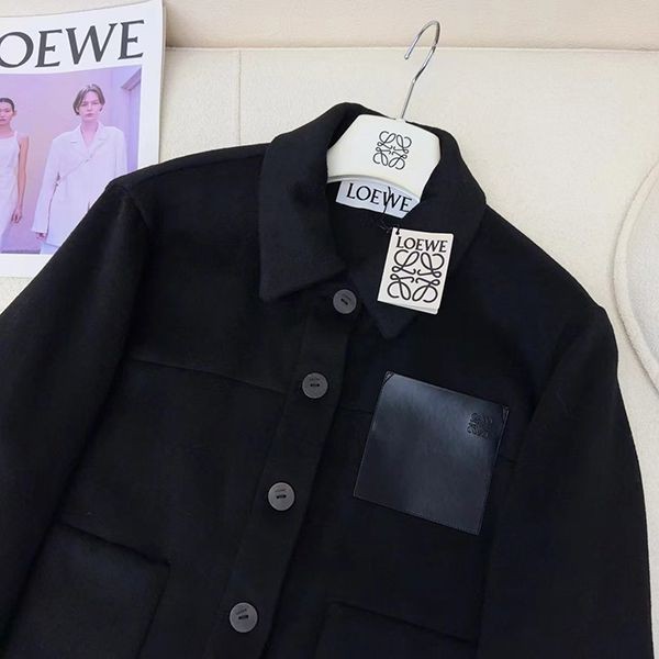 Stylish? Loewe wool cashmere workwear jacket copy loi97149