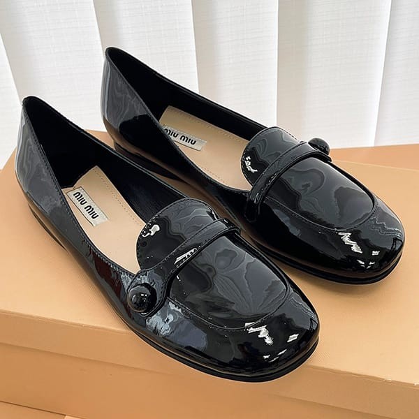 n grade recommended miumiu replica patent leather shoes myp63957