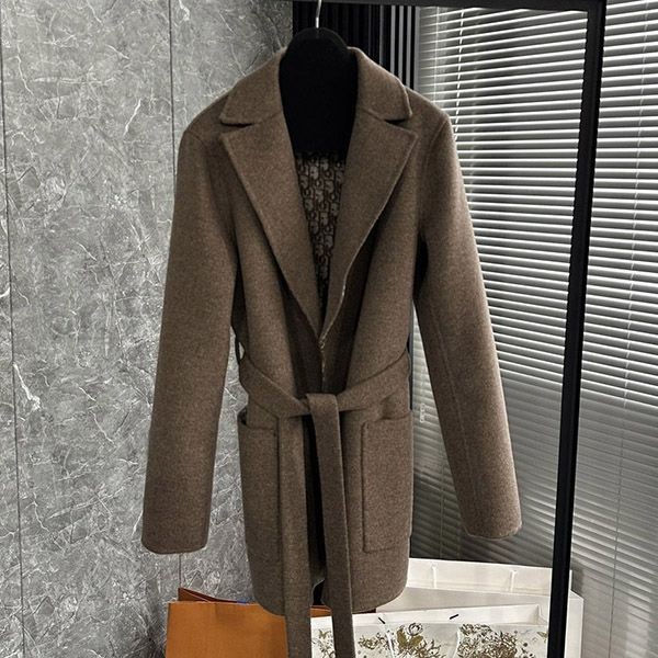 Dior Oblique Motif Fake Belted Coat dep27109