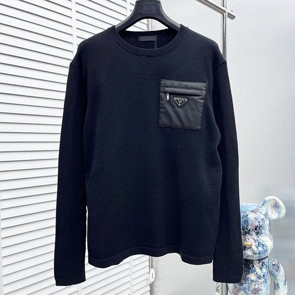 The hottest topic! Prada logo wool sweater knit fake pul84409 The hottest topic! Prada logo wool sweater knit fake pul84409