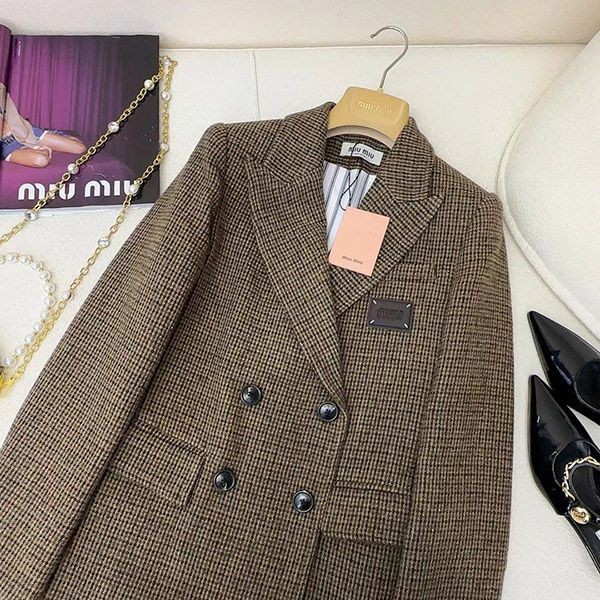 Immediate delivery Miu Miu single-breasted fake jacket myo13965