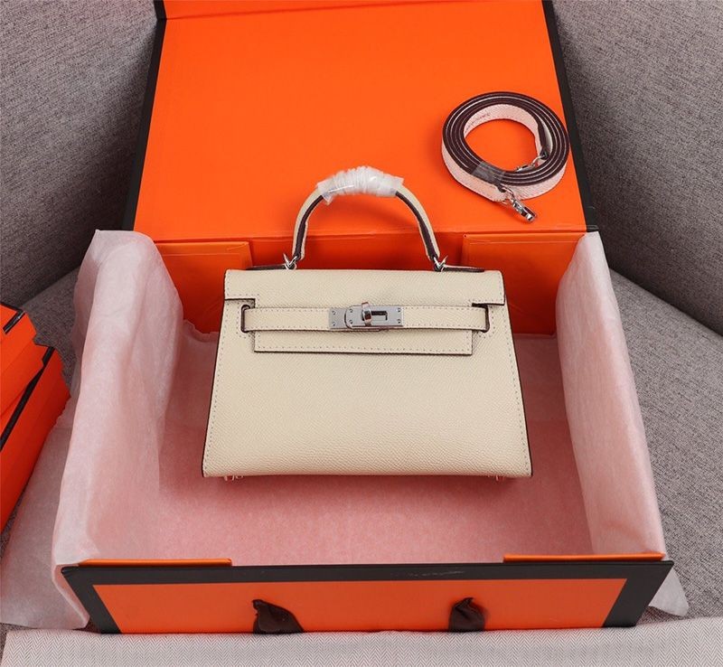 Cute Hermes Kelly Mini 2 Kazak Replica Epson Silver Hardware he26119 Cute Hermes Kelly Mini 2 Kazak Replica Epson Silver Hardware he26119