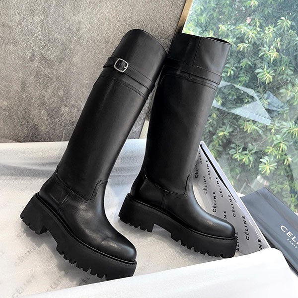 Celine Long Boots Replica Black Cef84573