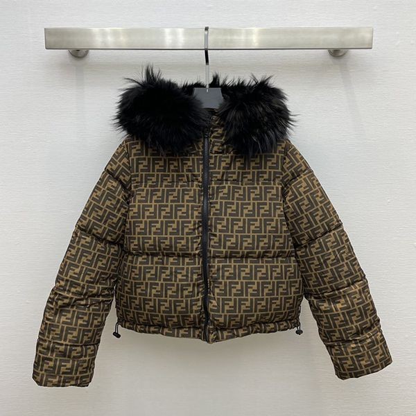 [Fendi] Reversible down jacket with fake FF motif fec85472