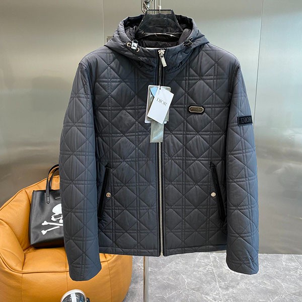 Dior quilted hooded blouson jacket replica dej94736