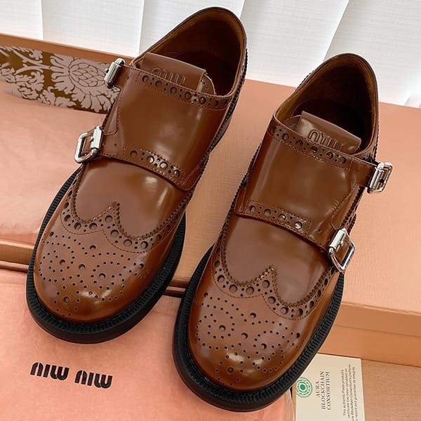 No. 1 in total sales! Miu Miu replica leather oxford shoes 5E039E. FM030055 No. 1 in total sales! Miu Miu replica leather oxford shoes 5E039E. FM030055