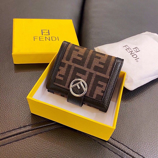 Fendi FF motif tri-fold wallet replica fek43255 Fendi FF motif tri-fold wallet replica fek43255