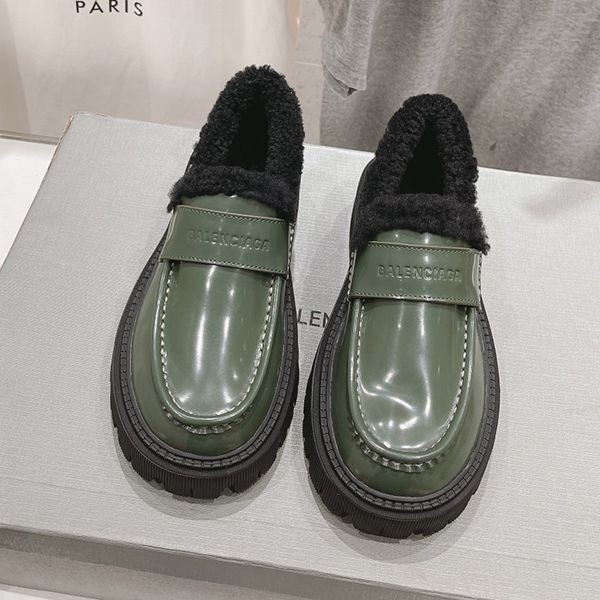 New and hard to find Balenciaga Tractor calfskin chunky loafers replica baz26546