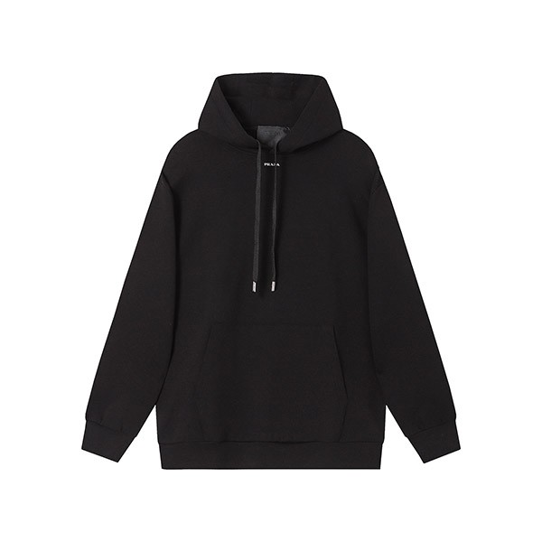 Prada Kangaroo Pocket Logo Hoodie Replica pus59601