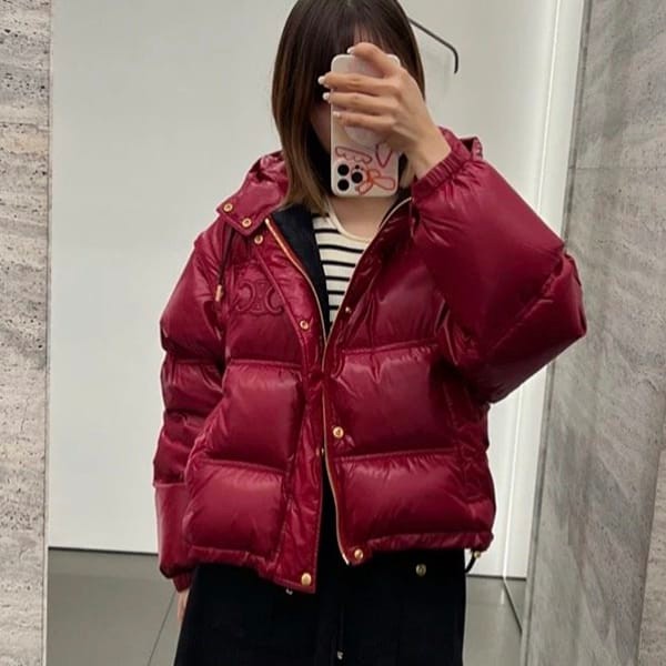 ★Safe shipping with tracking Celine copy Triomphe cropped down jacket Cey08531