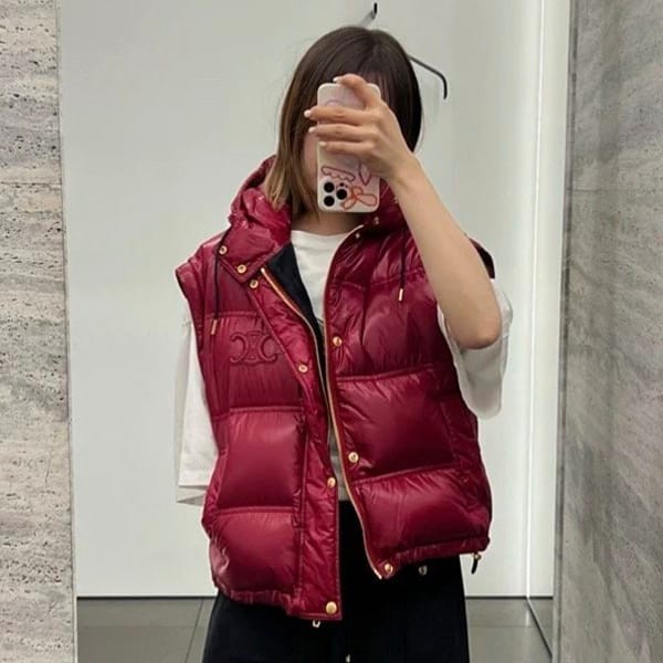 ★Safe shipping with tracking Celine copy Triomphe cropped down jacket Cey08531