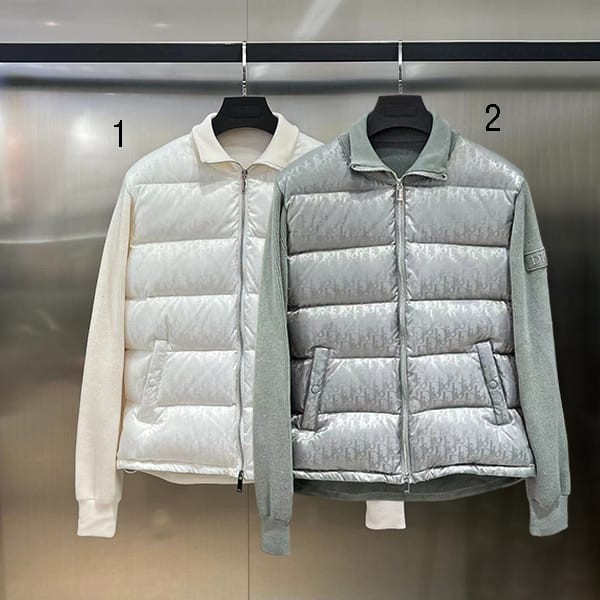 ★Tracked shipping for peace of mind Dior Oblique Wool Knit Blouson Replica 2 colors dep69609