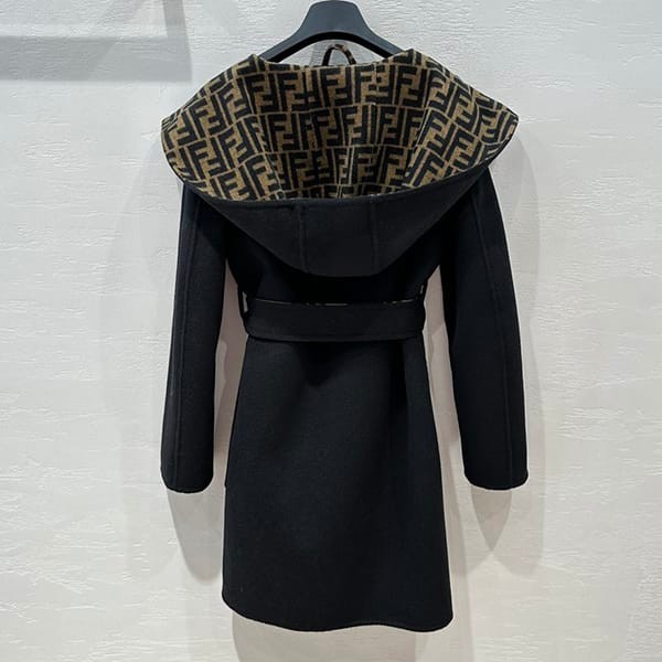 Attention ★ Fendi Replica Beige Wool Jacket Reversible feu52617