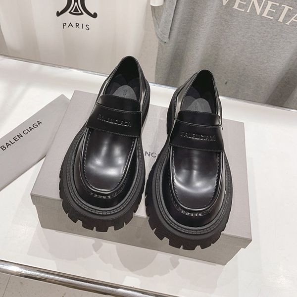 Popular Balenciaga Tractor Grade N Calfskin Chunky Loafers bah99407