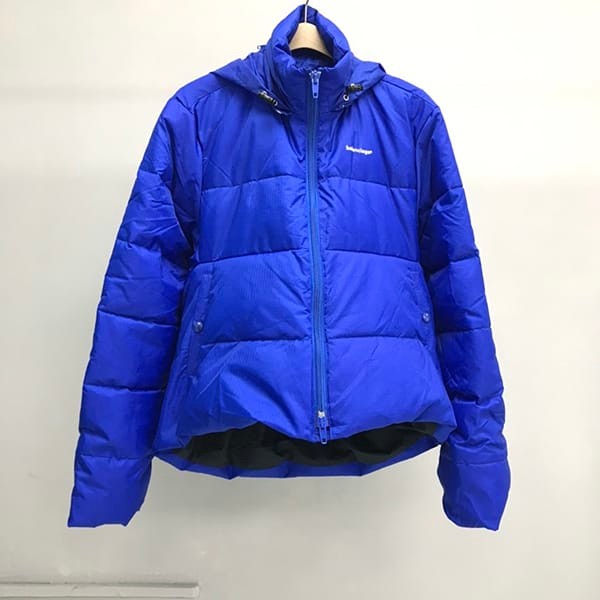 Latest and stylish Balenciaga logo down jacket replica ★ Technical micro faille blue baw77792