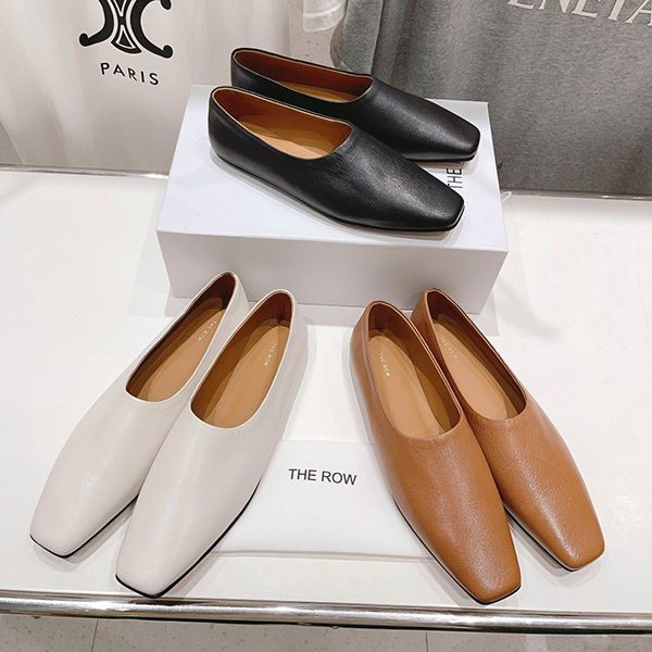 Attention-grabbing! Zarrow calfskin flats replica zam56405