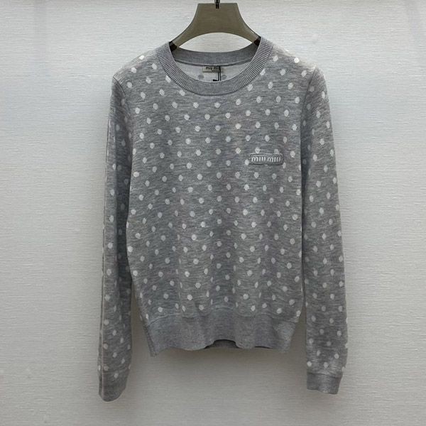 Super Hot Topic! Miu Miu Polka Dot Replica Viscose Sweater myj72958