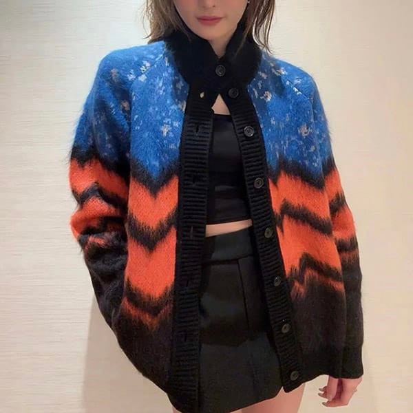 Classic Louis Vuitton replica chunky wool cardigan 1AFAN3