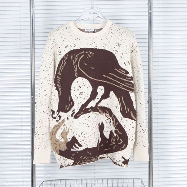 Classic Loewe wool blend sweater replica lox57483