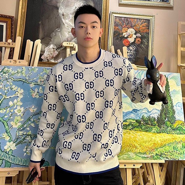 Gucci GG wool jacquard sweater replica guz78373 Gucci GG wool jacquard sweater replica guz78373