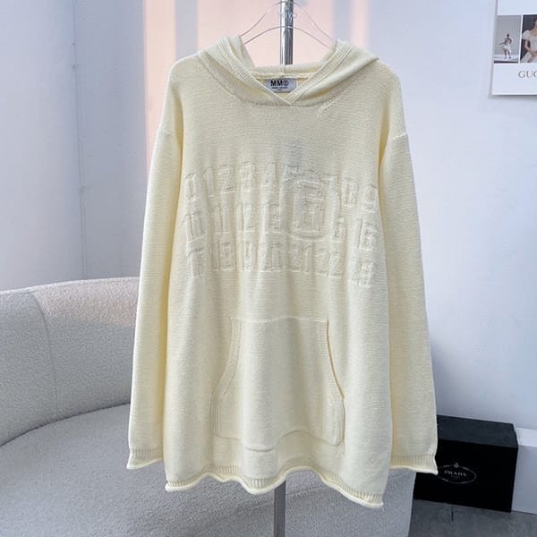 Free shipping [MM6] Maison Margiela fake numbering logo hoodie S52GP0150 S18286100J