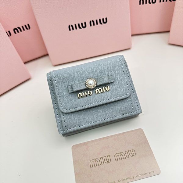 Miu Miu Ribbon Crystal Replica Mini Wallet myl16240
