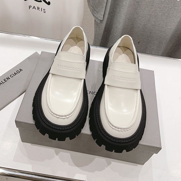 Rare Balenciaga 23FW Tractor copy calfskin chunky loafers baz91765