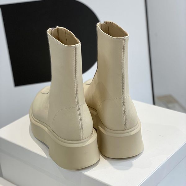 Immediate delivery Zarow replica leather zipper ankle boots zaa02541