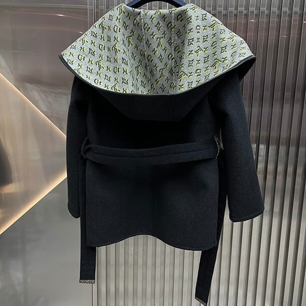 ★Safe shipping with tracking Louis Vuitton replica double-breasted wrap coat 1ABQNB