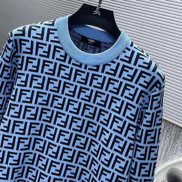 Super low price! Fendi replica sweater wool yarn 3D FF motif feq75286