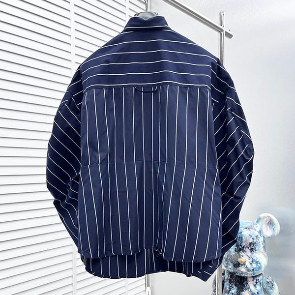 Immediate shipping Balenciaga copy striped cotton shirt baj97401