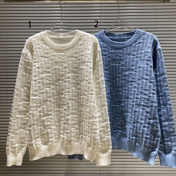 Fendi Blue Cutout Fake Sweater feu41225