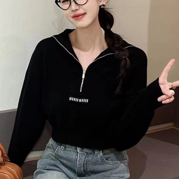 I definitely want it! Miu Miu replica cashmere knit polo shirt myl52620