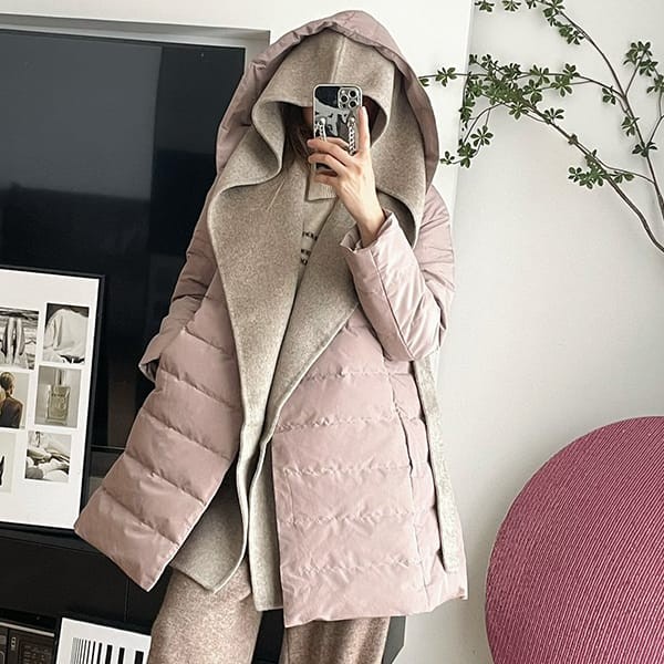 Max Mara Replica The Cube Novef Reversible Down Belt Coat mar51103 Max Mara Replica The Cube Novef Reversible Down Belt Coat mar51103