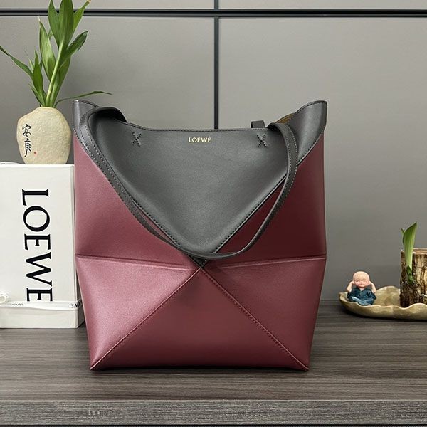 Loewe Puzzle Medium Tote Replica Bicolor loe96236