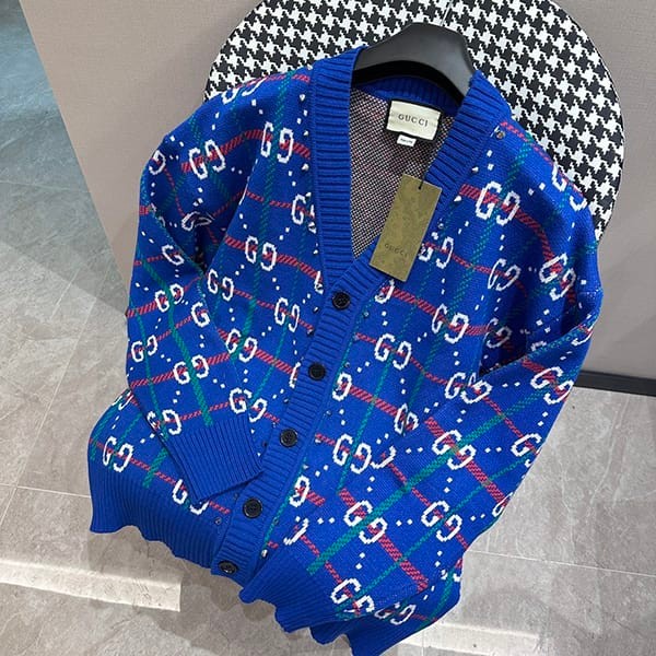 [Great Deal] Gucci Replica GG Motif Wool Cardigan 716334XKCOZ