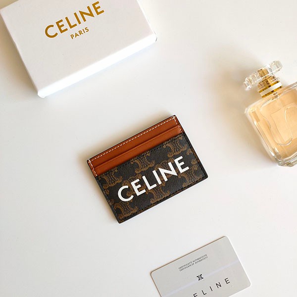Celine Replica Card Holder Logo Print Triomphe Canvas Cea43146 Celine Replica Card Holder Logo Print Triomphe Canvas Cea43146