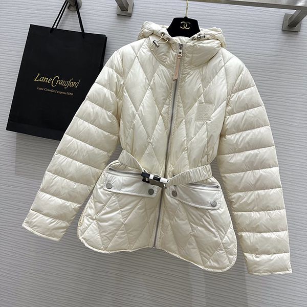 High quality???Loewe belted short down jacket replica lox53110
