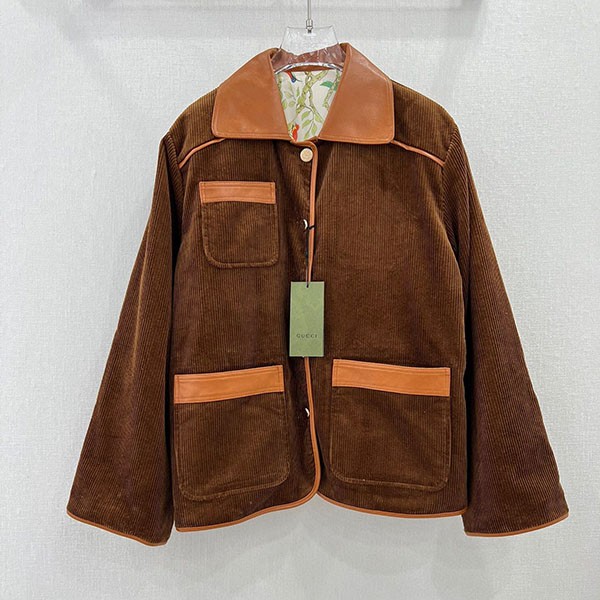 Gucci Replica Corduroy Reversible Cotton Jacket gup05011
