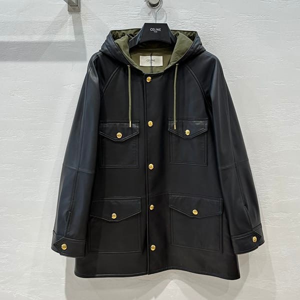 Easy to use Celine Plonge Lambskin Oversized Parka Replica 2D493151T38BK