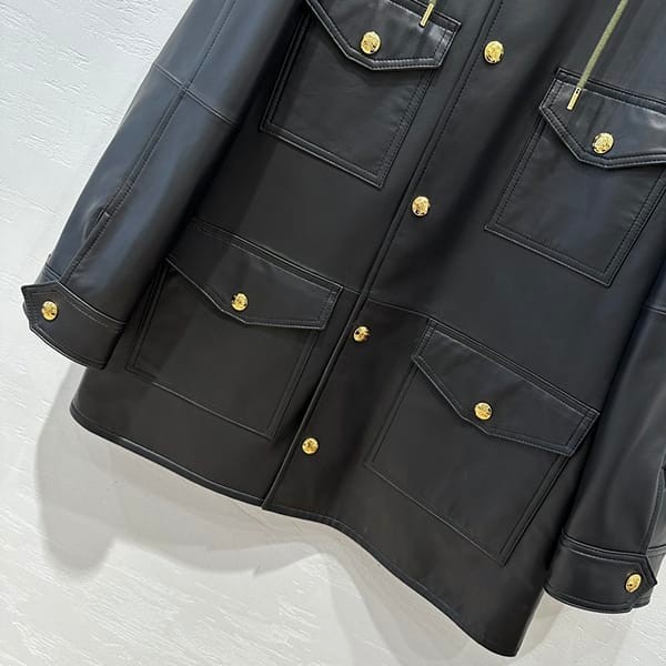 Easy to use Celine Plonge Lambskin Oversized Parka Replica 2D493151T38BK