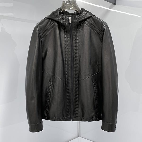 Very popular: Bottega Veneta fake lamb leather anorak pullover jacket bok27815