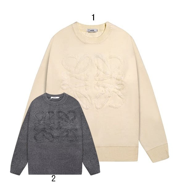 Extremely rare! Loewe Replica Wool Anagram Sweater in 2 colors loq82978