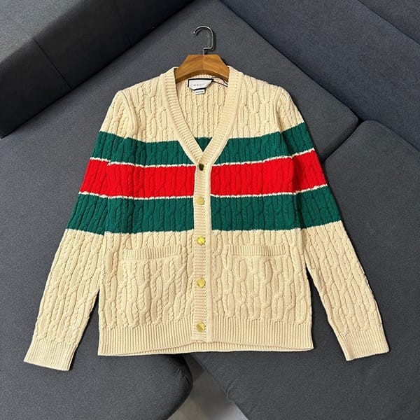 Express Shipping Gucci Web Stripe Cotton Cardigan Replica 756259XKDCU9314 Express Shipping Gucci Web Stripe Cotton Cardigan Replica 756259XKDCU9314